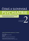 Česká a Slovenská psychiatrie