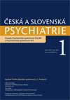 Česká a Slovenská psychiatrie