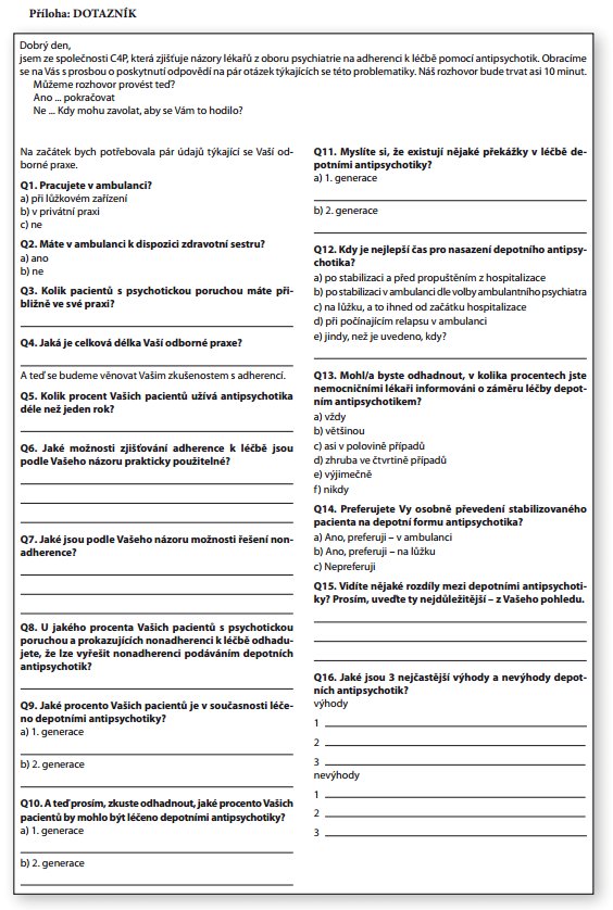 Česká a slovenská psychiatrie