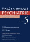 Česká a Slovenská psychiatrie