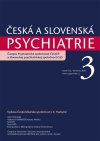 Česká a Slovenská psychiatrie