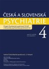 Česká a Slovenská psychiatrie