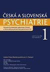 Česká a Slovenská psychiatrie