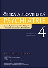 Česká a Slovenská psychiatrie