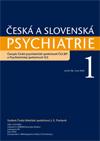 Česká a Slovenská psychiatrie